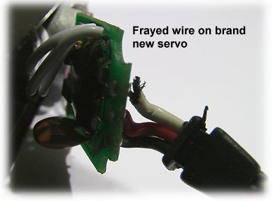 Almost broken servo wire